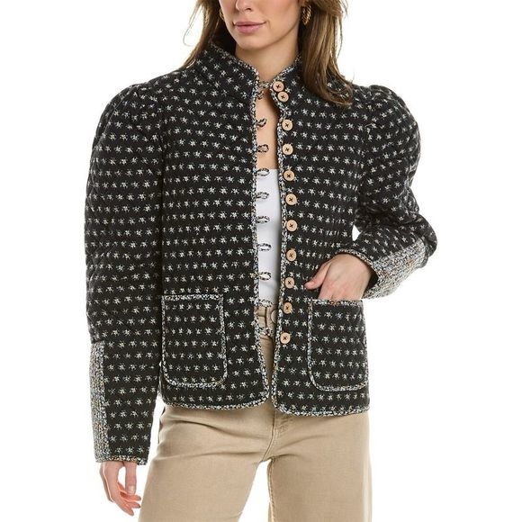 Sea New York Black and White Patterned Blazer - Picture 1 of 6